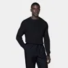 Suitsupply Navy Ribbed Crewneck In Blue