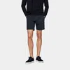 Suitsupply Navy Pleated Firenze Shorts