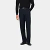 Suitsupply Black Slim Leg Straight Tuxedo Pants