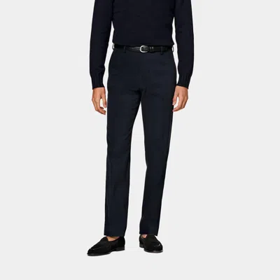 Suitsupply Navy Milano Pants In Black