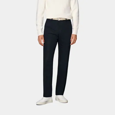 Suitsupply Navy Straight Leg Pants