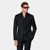 Suitsupply Navy Striped Tailored Fit Milano Suit In Blue