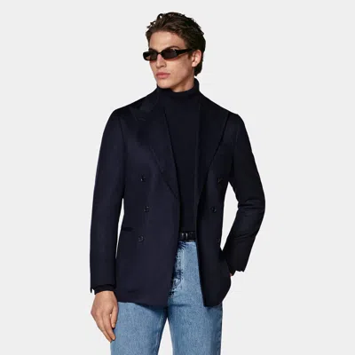 Suitsupply Navy Tailored Fit Havana Blazer