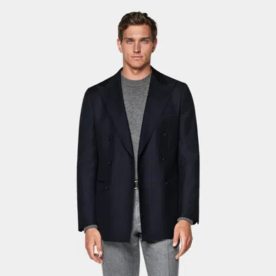 Suitsupply Navy Tailored Fit Havana Suit Jacket