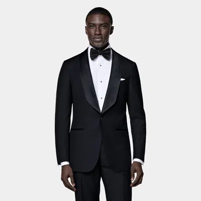 SUITSUPPLY NAVY TAILORED FIT HAVANA DINNER JACKET