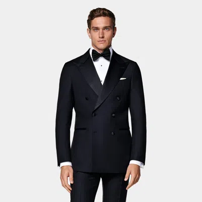 SUITSUPPLY NAVY TAILORED FIT HAVANA DINNER JACKET