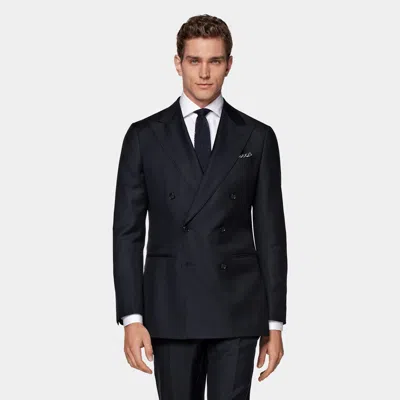 Suitsupply Navy Tailored Fit Havana Suit In Black