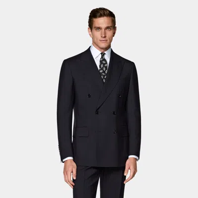 Suitsupply Navy Tailored Fit Milano Suit In Blue