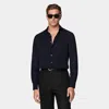 Suitsupply Navy Tailored Fit Shirt