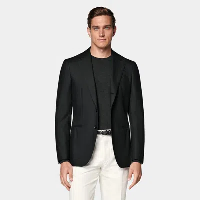 Suitsupply Navy Tuxedo Waistcoat In Black