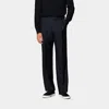 Suitsupply Black Slim Leg Straight Tuxedo Pants