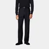 Suitsupply Navy Wide Leg Straight Trousers