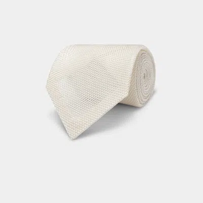 Suitsupply Off-white Grenadine Tie