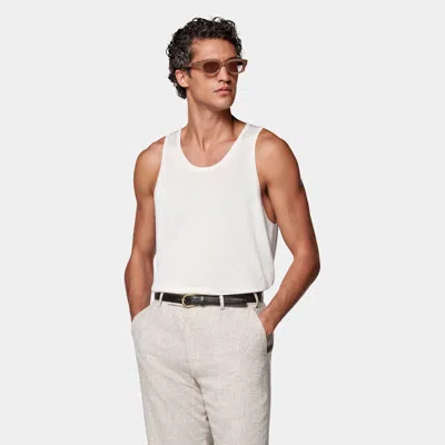 Suitsupply Off-white Knitted Tank Top