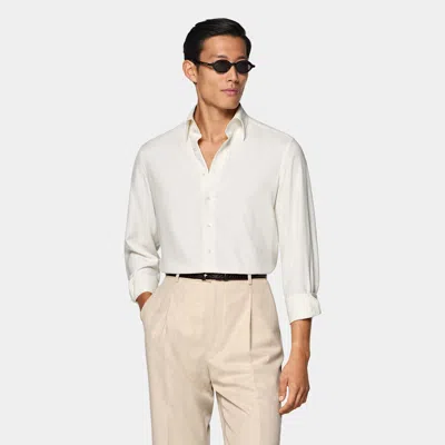 Suitsupply Off-white Point Collar Shirt
