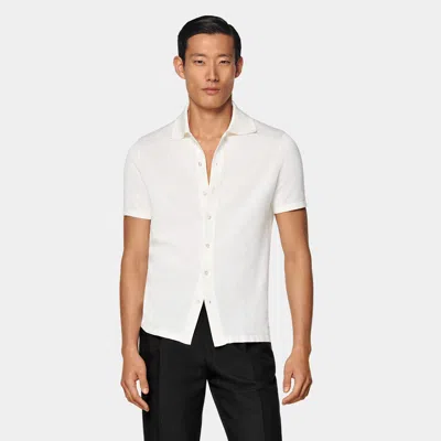 Suitsupply Off-white Polo Cardigan