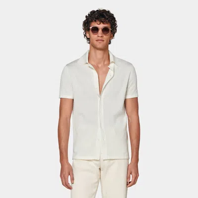 Suitsupply Off-white Polo Cardigan
