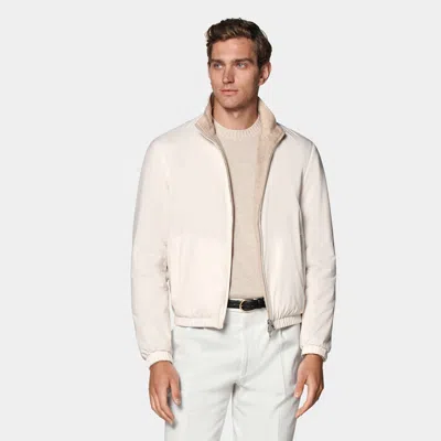 Suitsupply Off-white Reversible Bomber Jacket