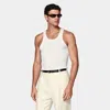 Suitsupply Off-white Ribbed Tank Top In White