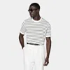 Suitsupply T-shirt Rundhals Kurzarm Off-white In White