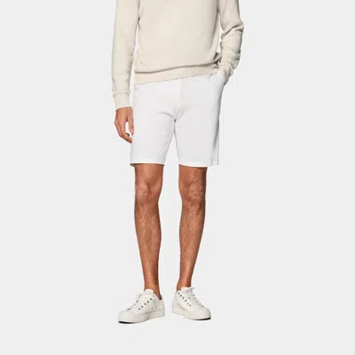Suitsupply White Pleated Mira Shorts