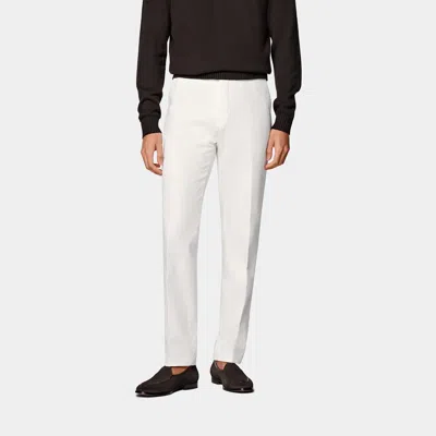 Suitsupply Off-white Slim Leg Straight Chinos