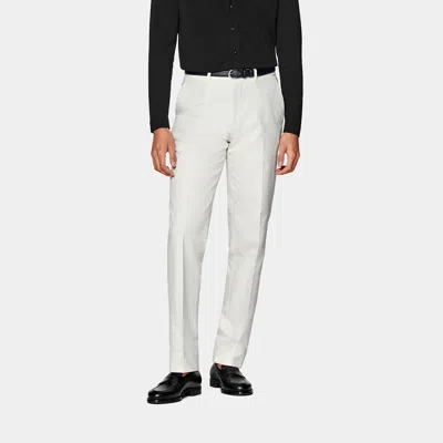 Suitsupply Off-white Milano Pants In Neutral