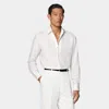 Suitsupply Off-white Striped Tailored Fit Shirt