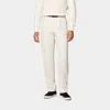 Suitsupply Off-white Wide Leg Straight Pants