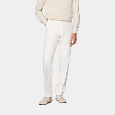 Suitsupply Off-white Slim Leg Straight Chinos