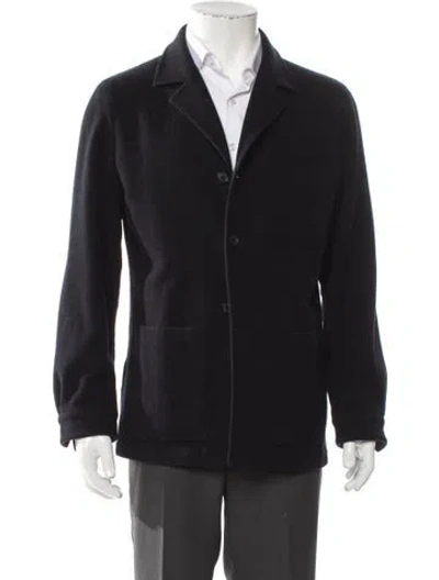 Pre-owned Suitsupply Peacoat In Black