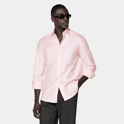 Suitsupply Pink Cotton Shirt