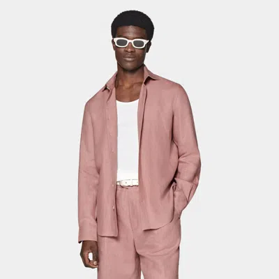 Suitsupply Pink Slim Fit Shirt