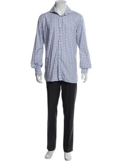 Pre-owned Suitsupply Plaid Print Long Sleeve Dress Shirt In Multi