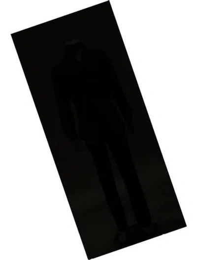 Pre-owned Suitsupply Polka Dot Print Long Sleeve Denim Shirt In Black