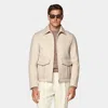Suitsupply Sand Bomber Jacket In Sand