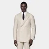 Suitsupply Sand Checked Tailored Fit Havana Suit In Sand