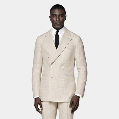 Suitsupply Sand Checked Tailored Fit Havana Suit