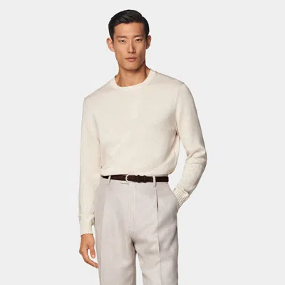 Suitsupply Sand Crewneck In Neutral