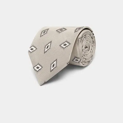 Suitsupply Sand Graphic Tie In Neutral
