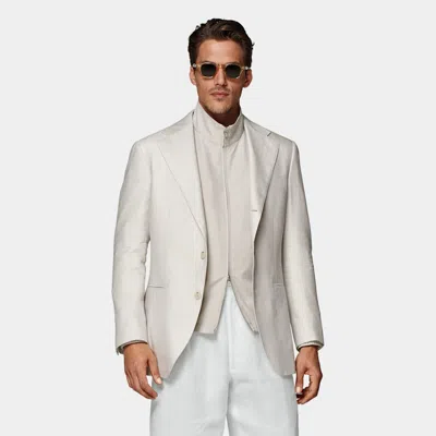 Suitsupply Sand Herringbone Roma Blazer