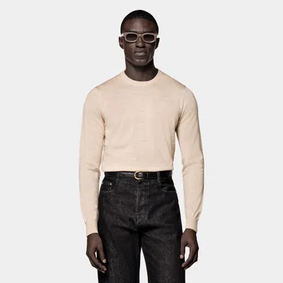 Suitsupply Sand Merino Crewneck