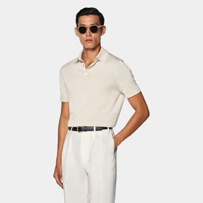 Suitsupply Sand Polo In Neutral