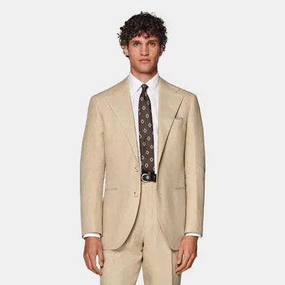 Suitsupply Sand Relaxed Fit Roma Suit In Neutral