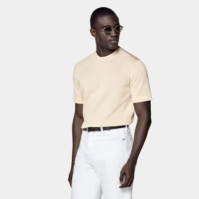 Suitsupply Sand Short Sleeve Crewneck