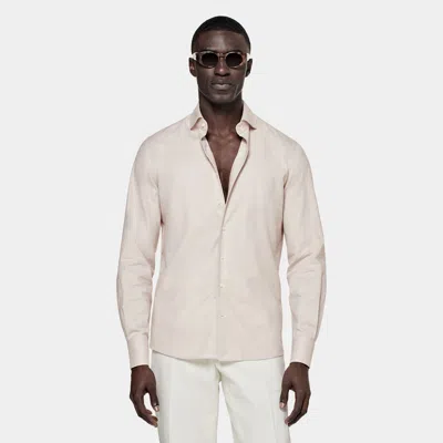 Suitsupply Sand Slim Fit Shirt In White