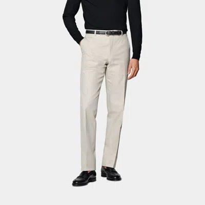 Suitsupply Sand Straight Leg Milano Pants In Gray