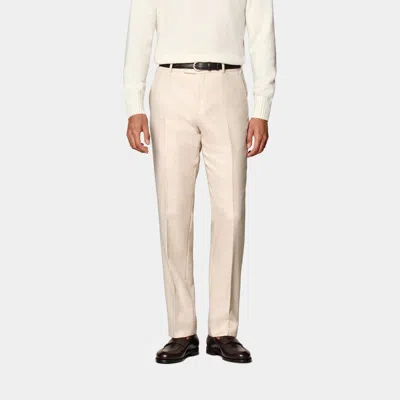 Suitsupply Sand Straight Leg Pants In Neutral