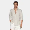 SUITSUPPLY SUITSUPPLY SAND TAILORED FIT SHIRT