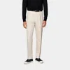 Suitsupply Sand Wide Leg Tapered Pants